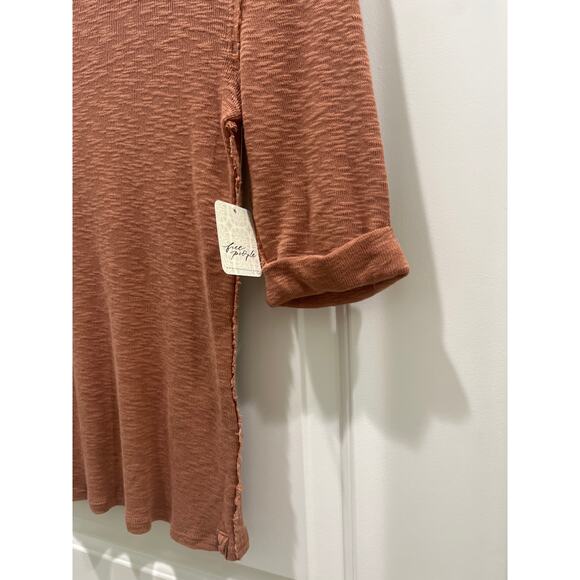 NWT Free People We The Free For Boys 3/4 Sleeves Turtleneck Top Sz S - Picture 6 of 9